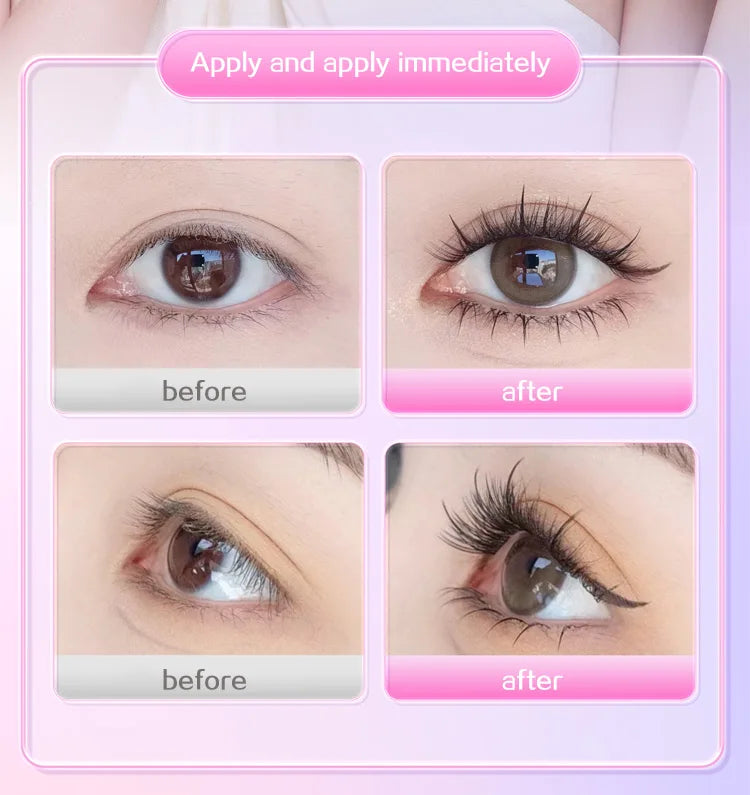 10 Rows of Large Capacity Glue-free False Eyelashes Single Cluster 10-12MM