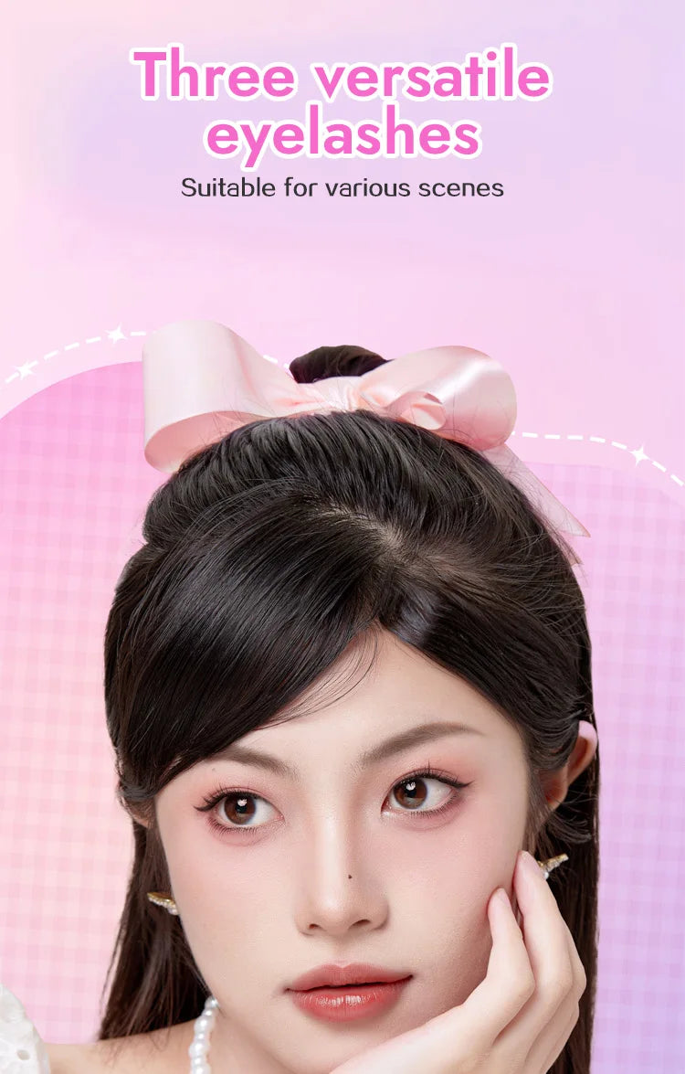 10 Rows of Large Capacity Glue-free False Eyelashes Single Cluster 10-12MM